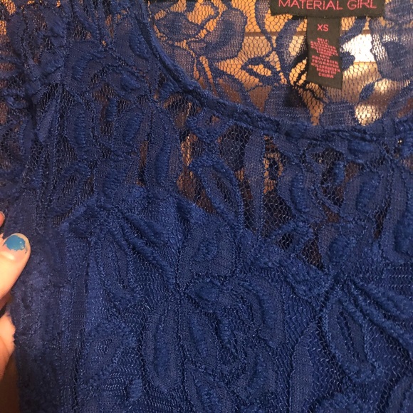 Homecoming or Casual Dress Lace Royal Blue XS - Picture 5 of 6
